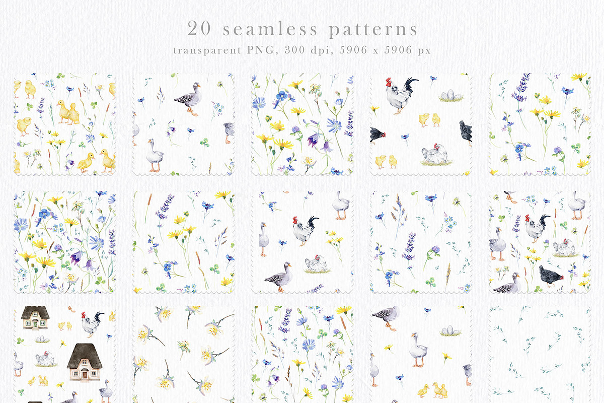 20 Seamless Patterns Collection, a Pattern Graphic by Eva Katerina (Photo 13 of 14)
