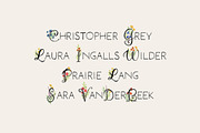 Fiora Monograms, a Script Font by KLUGE+CO (Thumbnail 4 of 6)
