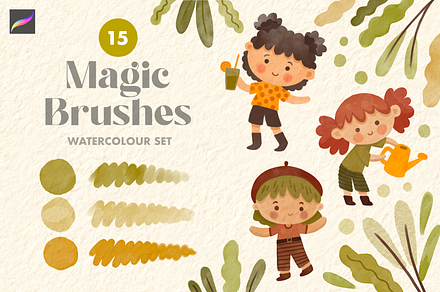 Procreate Watercolor Brush Set
