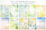 Ocean watercolor summer background, a Texture Graphic by Yuliya Derbisheva (Thumbnail 4 of 18)