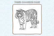 Wild Animals Coloring Pages, an Animal Illustration by DesignDevisers (Thumbnail 3 of 6)