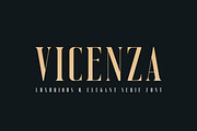 Vicenza - Luxurious & Elegant Serif, a Serif Font by Almarkhatype (Thumbnail 1 of 10)