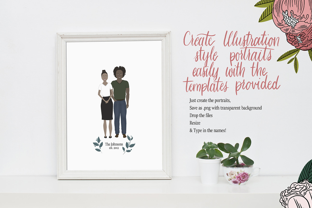 PAPER DOLLS, Digital Portrait Maker, an Illustration by Si Design Loft (Photo 5 of 7)