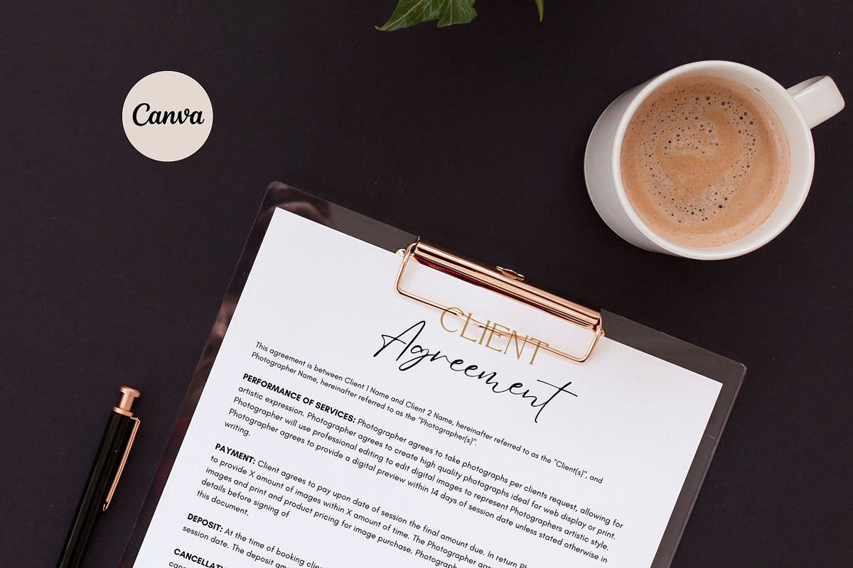Photography Contract Templates, a Templates & Theme by Sweet Little Muse (Photo 5 of 8)