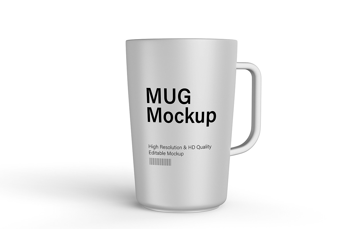 Yellow Glossy Mug Mockup With Handle, a Product Mockup by graphypix (Photo 3 of 4)