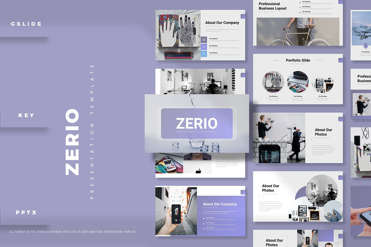 Zerio - Presentation Template, a Presentation Template by AQR Studio ...