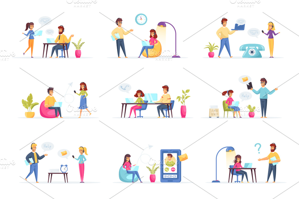 Flat Concepts Illustrations, a Finance Illustration by alexdndz (Photo 2 of 21)