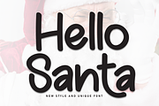 Hello Santa | Script Font, a Script Font by Scratchones (Thumbnail 1 of 8)