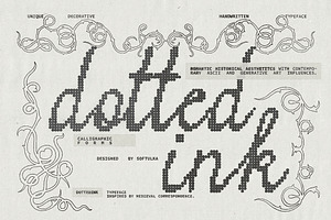 Dotted Ink Typeface, a Script Font by softulka