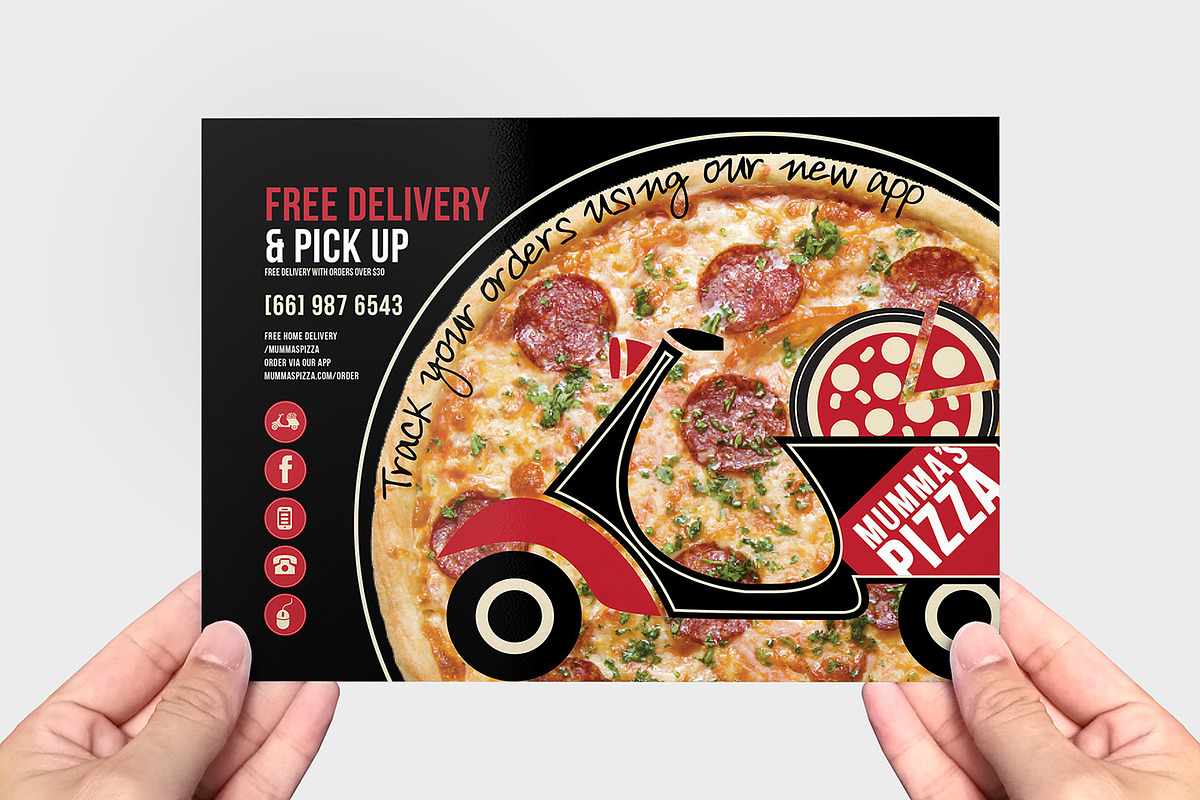 Pizza Menu Template Pack, a Brochure Template by BrandPacks