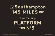 Trains to London, a Sans Serif Font by Komet & Flicker (Thumbnail 7 of 14)