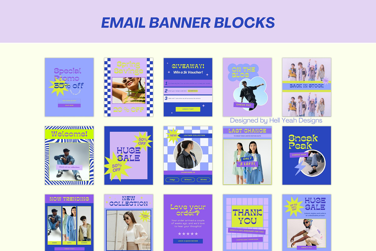 Funky Email Marketing Suite Template, an Email Template by Hell Yeah Designs (Photo 8 of 12)