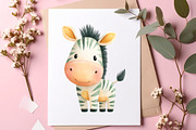 Cute Safari Animals Clipart, an Illustration by SinaCreation (Thumbnail 3 of 11)