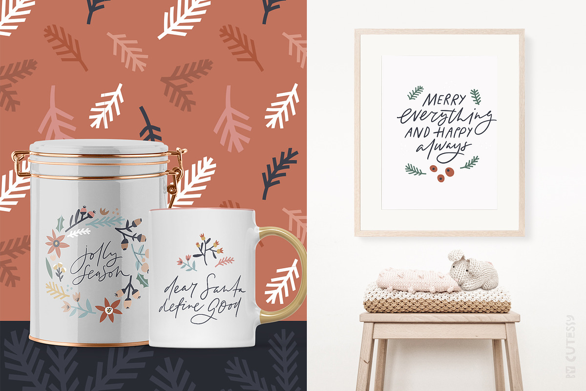 Scandi Christmas: map & card creator, a Decorative Illustration by Olia (Photo 17 of 19)