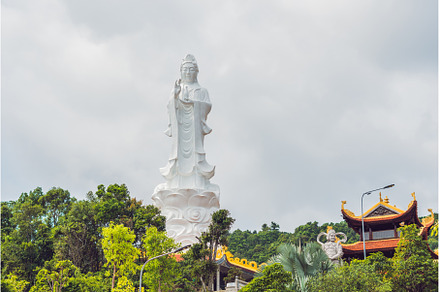 Beautiful Buddhist temple on the, an Architecture Photo by Elizaveta Galitskaya