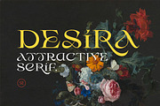 Desira - Attractive Serif, a Serif Font by Sarid Ezra (Thumbnail 1 of 9)