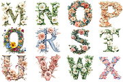 Watercolor Wedding Alphabet Clipart, an Illustration by Pixels.Craft (Thumbnail 2 of 4)