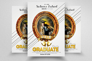 Graduation Party Flyer Template, a Flyer Template by Design Up