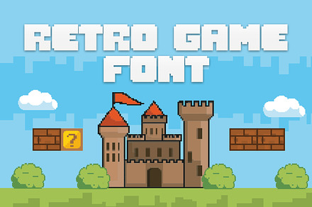 Retro Game Font, a Font by OWPictures