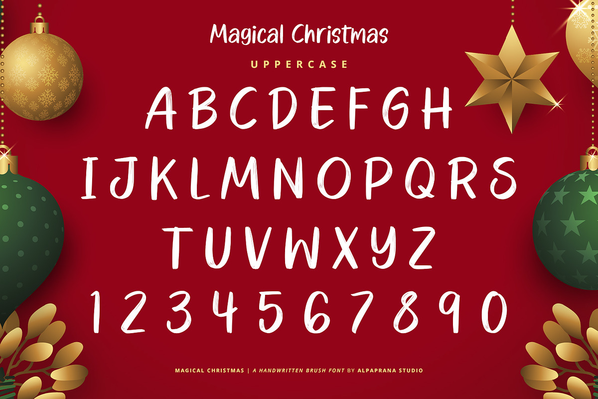 Magical Christmas - Handwritten Font, a Handwritten Font by Alpaprana (Photo 10 of 12)