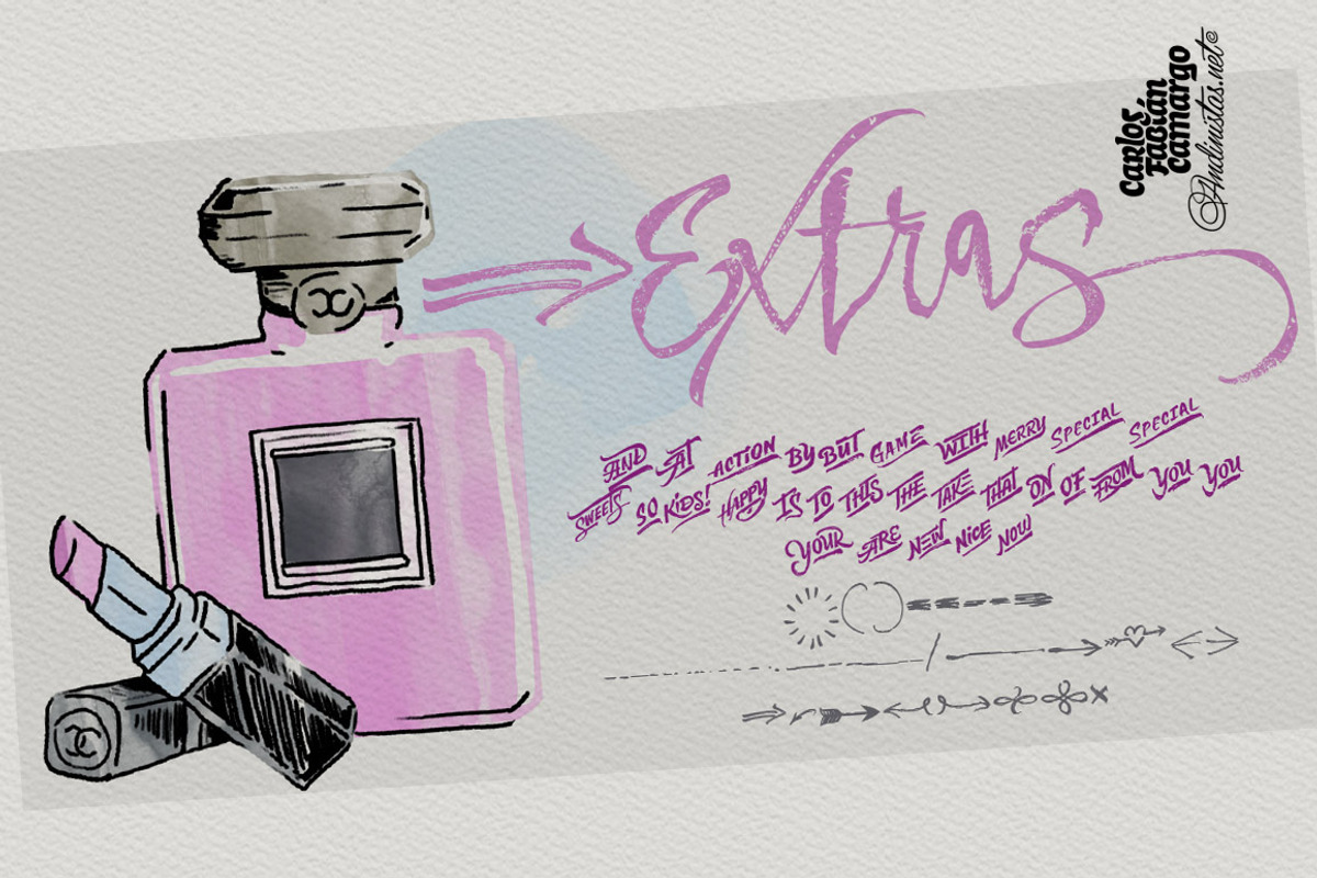 Makeup Type Family / 4 fonts preview 8