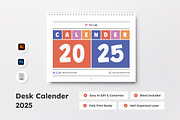 Desk Calender 2025 Design V4, a Stationery Template by twinstd (Thumbnail 1 of 3)