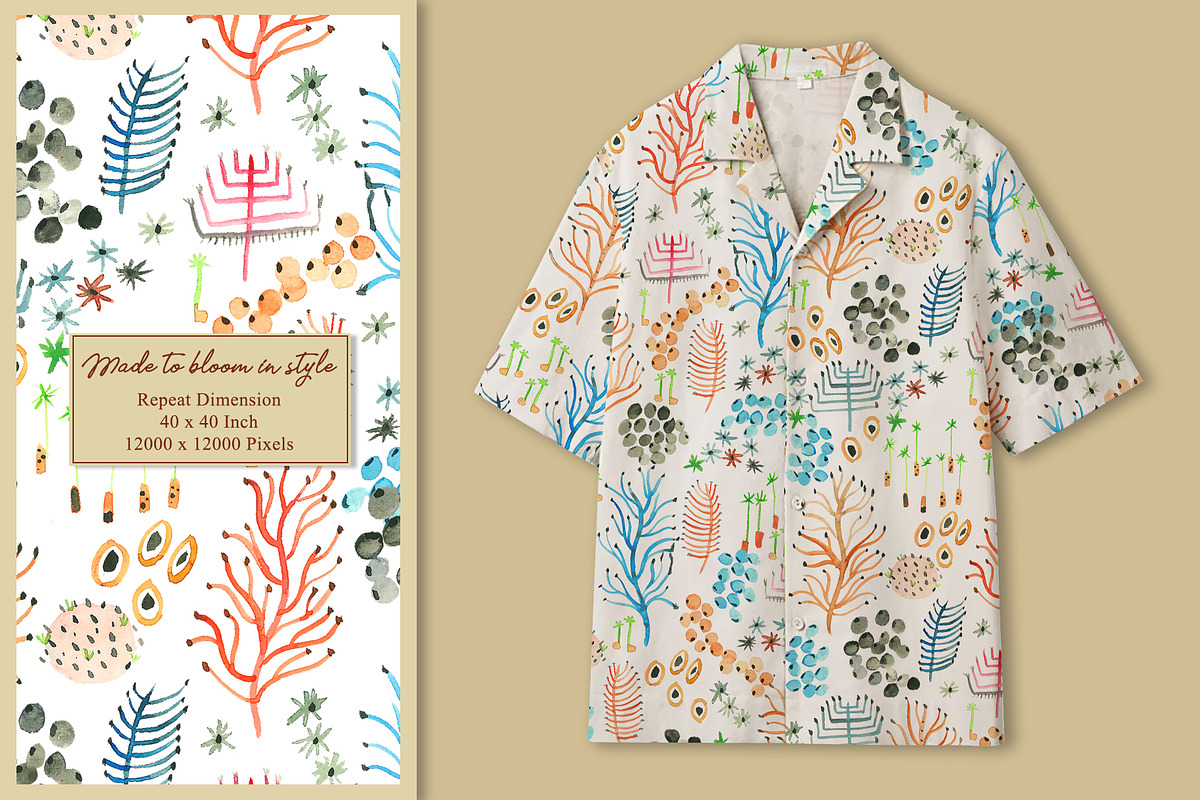 Sunken Oasis Prints & Patterns, a Pattern Graphic by GND ART STUDIO (Photo 4 of 8)