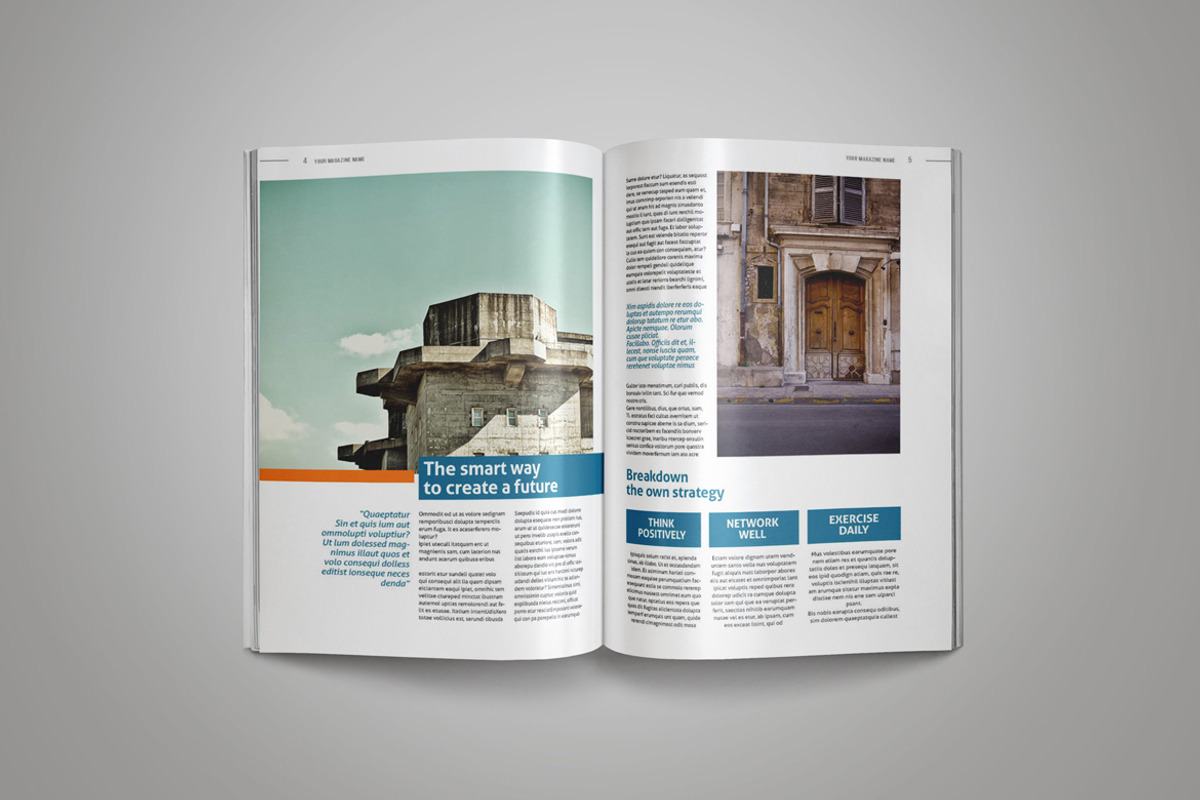 InDesign Magazine Template, a Magazine Template by Indotitas (Photo 3 of 11)
