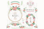 Floral Happy Mother's Day, an Illustration by YenzArtHaut (Thumbnail 1 of 3)