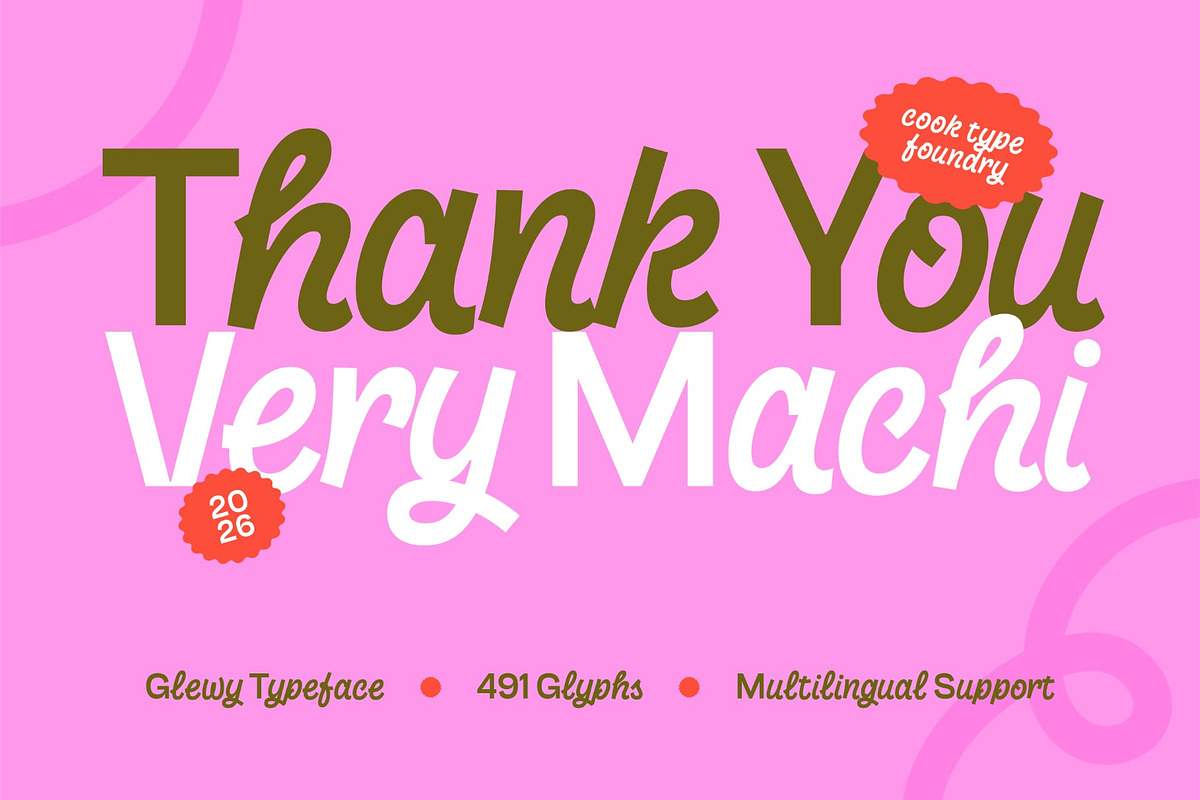 Glewy, a Script Font by graphicook (Photo 10 of 10)
