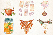 Watercolor Boho Summer Clipart, an Illustration by Libby Wishes (Thumbnail 3 of 7)