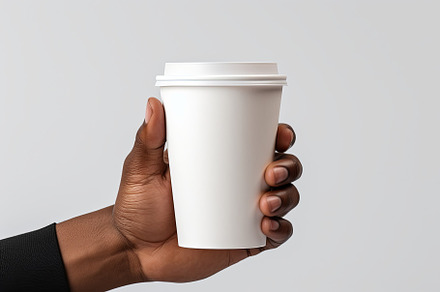 Mockup of male hand holding a blank, an Abstract Photo by Pixeness
