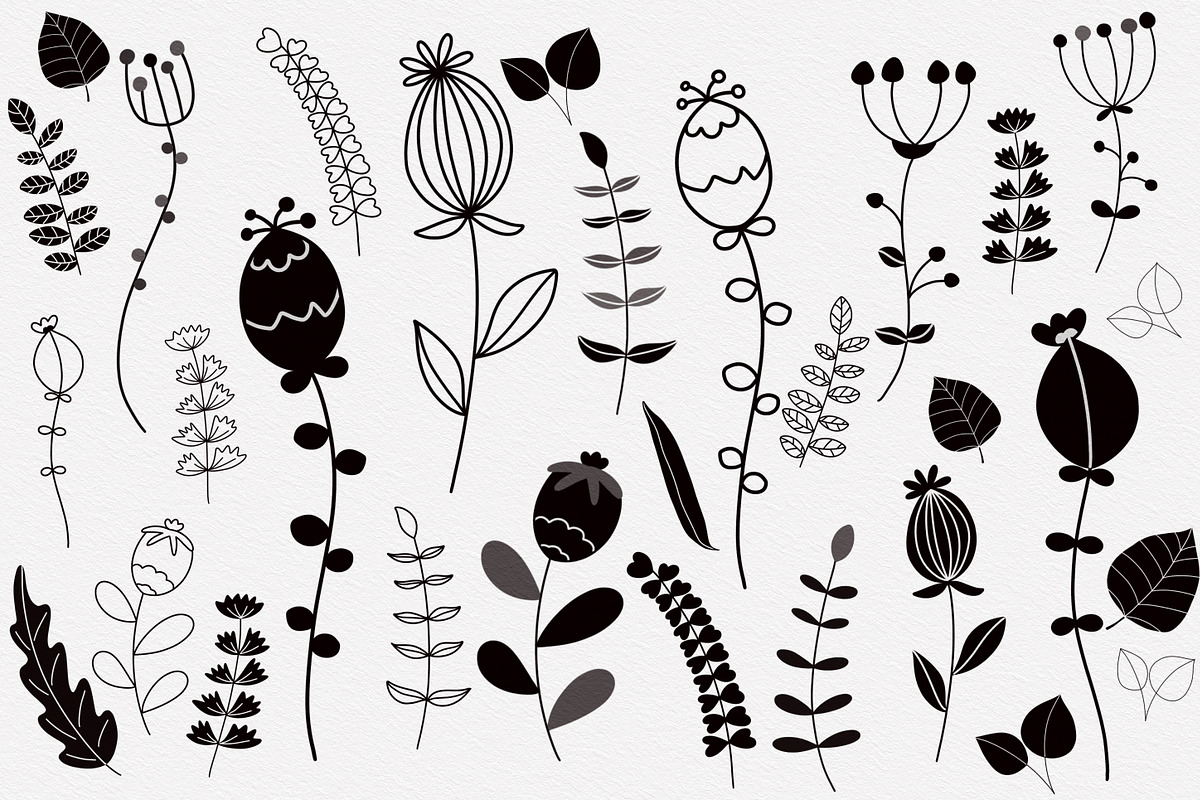 Lovely Floral Doodles, a Brush Add-On by Sense Library (Photo 14 of 30)