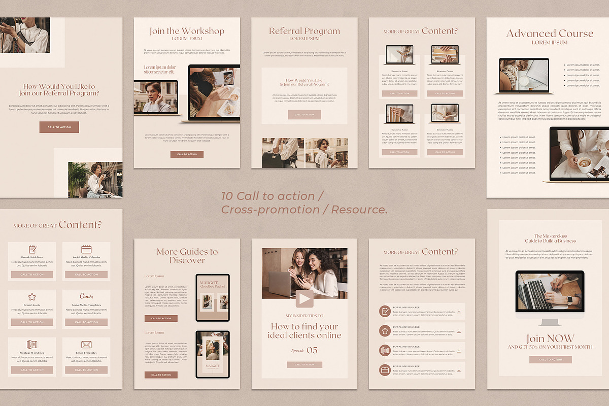 WorkBook Creator for Coaches, CANVA, a Marketing Template by Eesome Design Studio (Photo 9 of 15)