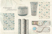 Vintage Garden Flowers, a Decorative Illustration by Evenif (Thumbnail 17 of 22)