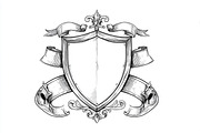 Hand-Drawn Heraldic Shield Vector, an Object Graphic by Creativeshirt (Thumbnail 8 of 10)