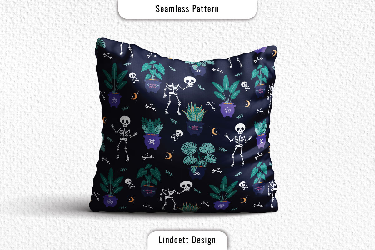 Halloween pattern cute skeletons, a Pattern Graphic by lindoet23 (Photo 3 of 3)