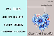 Whimsical Flower Valentine Clipart B, an Illustration by SVGArt (Thumbnail 4 of 8)