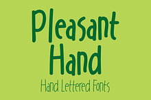 Pleasant Hand Fonts