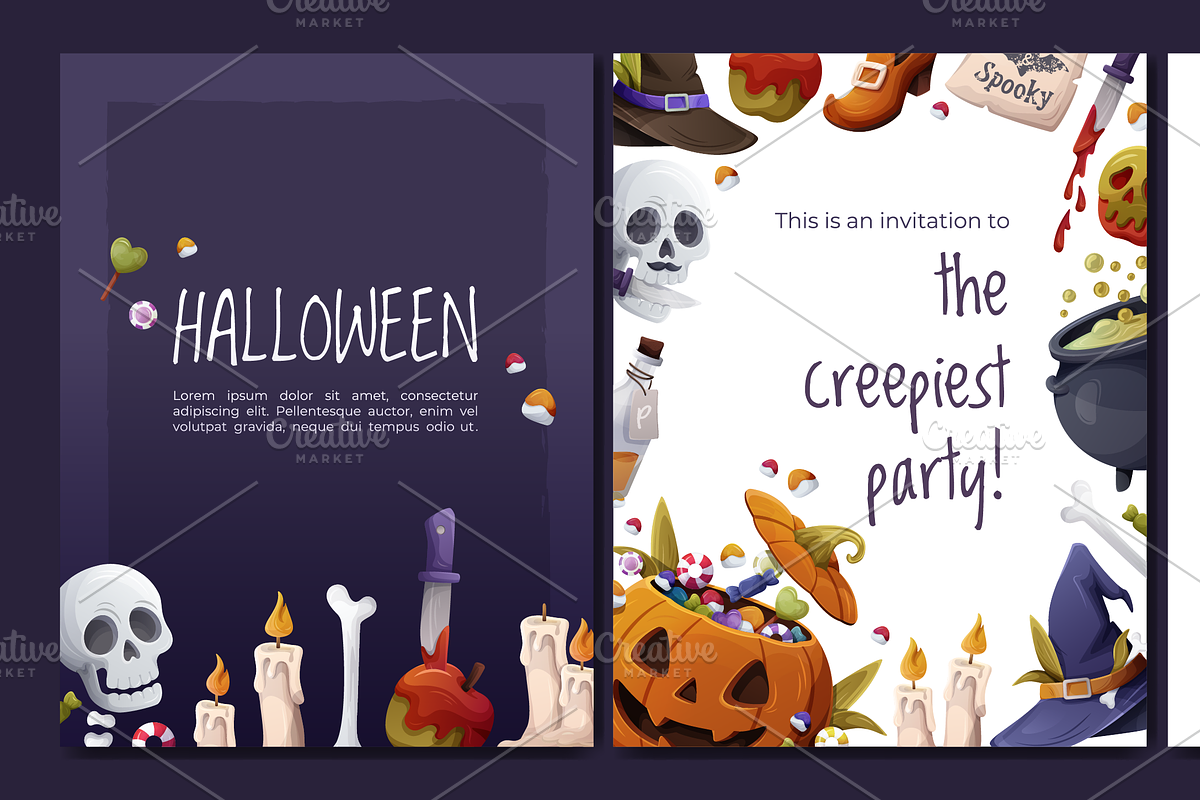 Halloween PumpkinClipart & Patterns, a Seasonal Illustration by Alina Kruss (Photo 10 of 11)