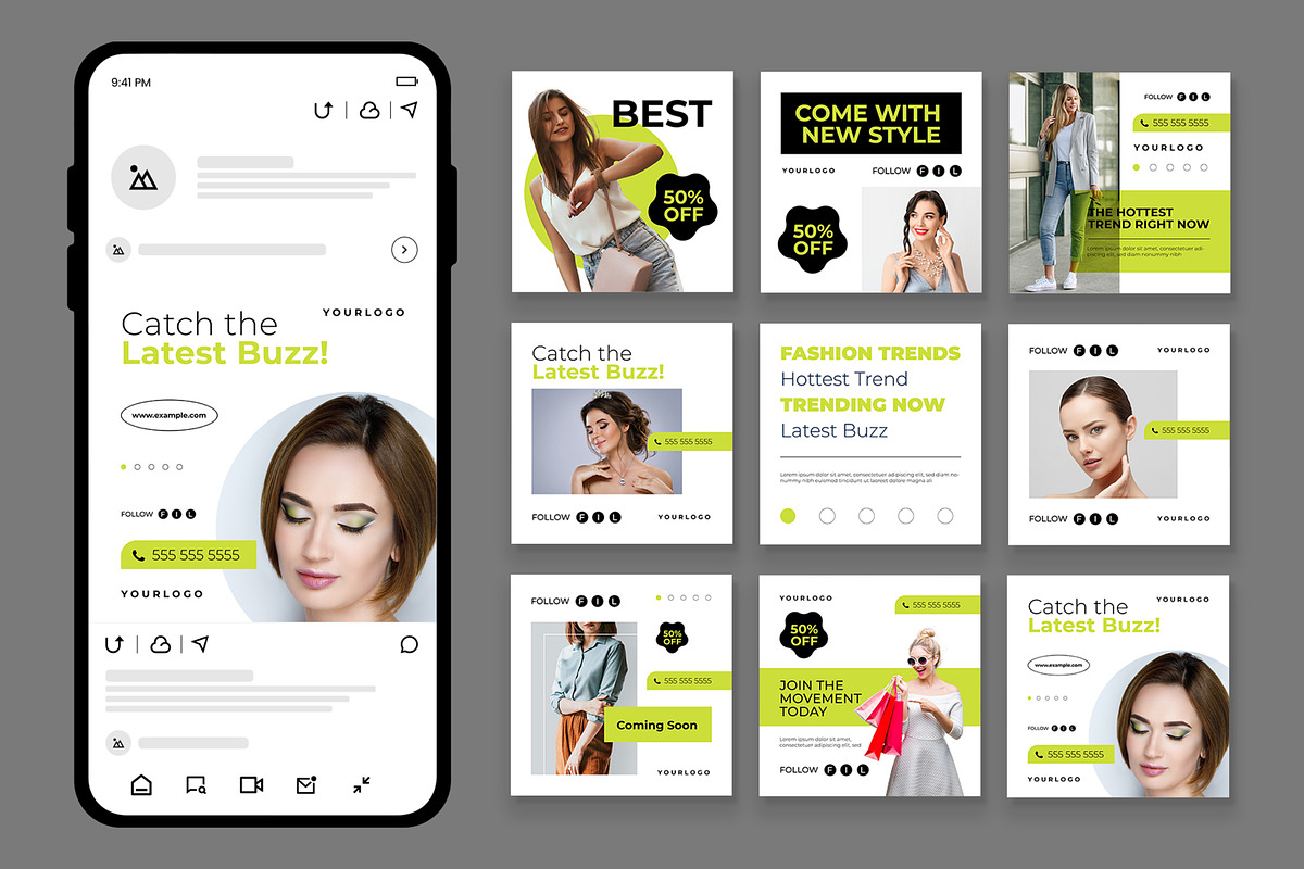 Fashion Sale Social Media Post, a Social Media Template by CreativeShaper (Photo 1 of 3)