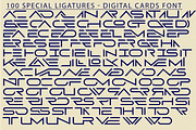 Digital Cards  - Tech Font, a Sans Serif Font by 177Studio (Thumbnail 8 of 8)