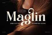 Maglin Elegant Serif Font, a Serif Font by Graphicxell (Thumbnail 1 of 8)