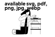 Phoneholic Illustrations, a Technology Illustration by Vectorly Space (Thumbnail 4 of 8)