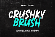 Crushky Brush Font, a Handwritten Font by Sronstudio (Thumbnail 1 of 10)