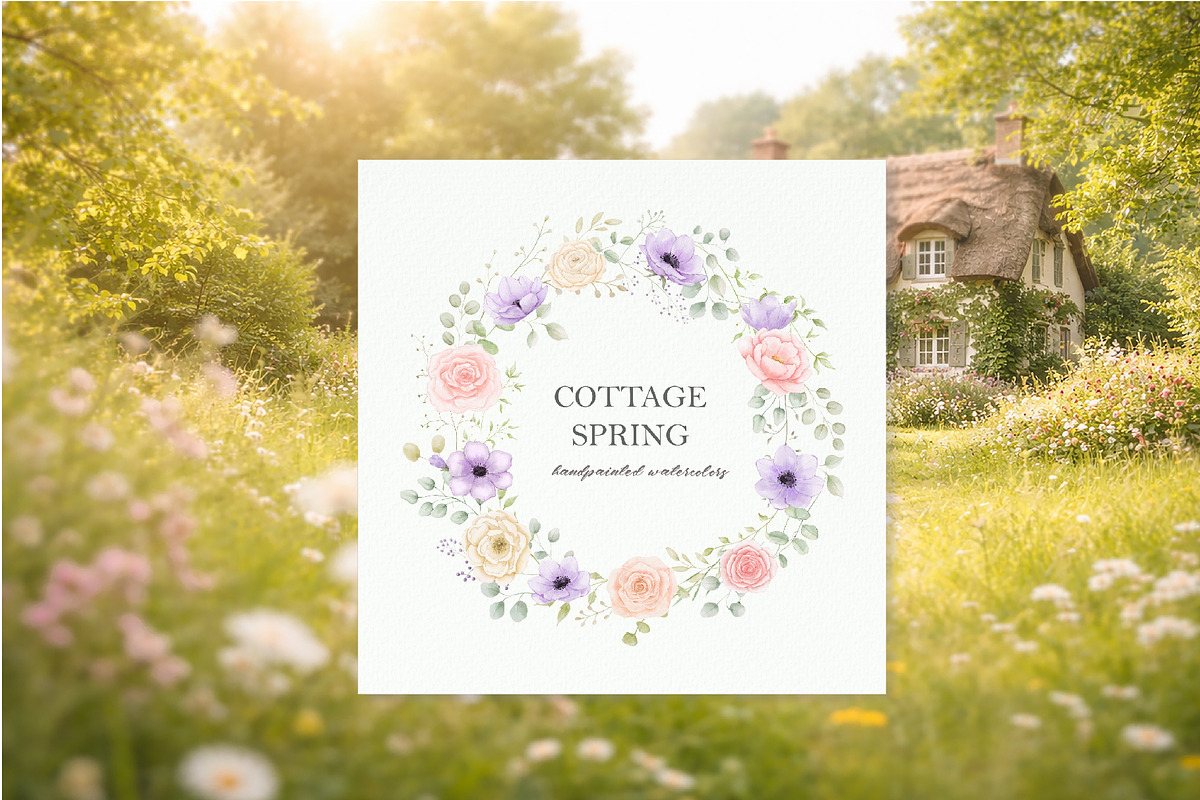 Cottage spring watercolor animals, a Decorative Illustration by ElenaPlatovaArt (Photo 18 of 20)