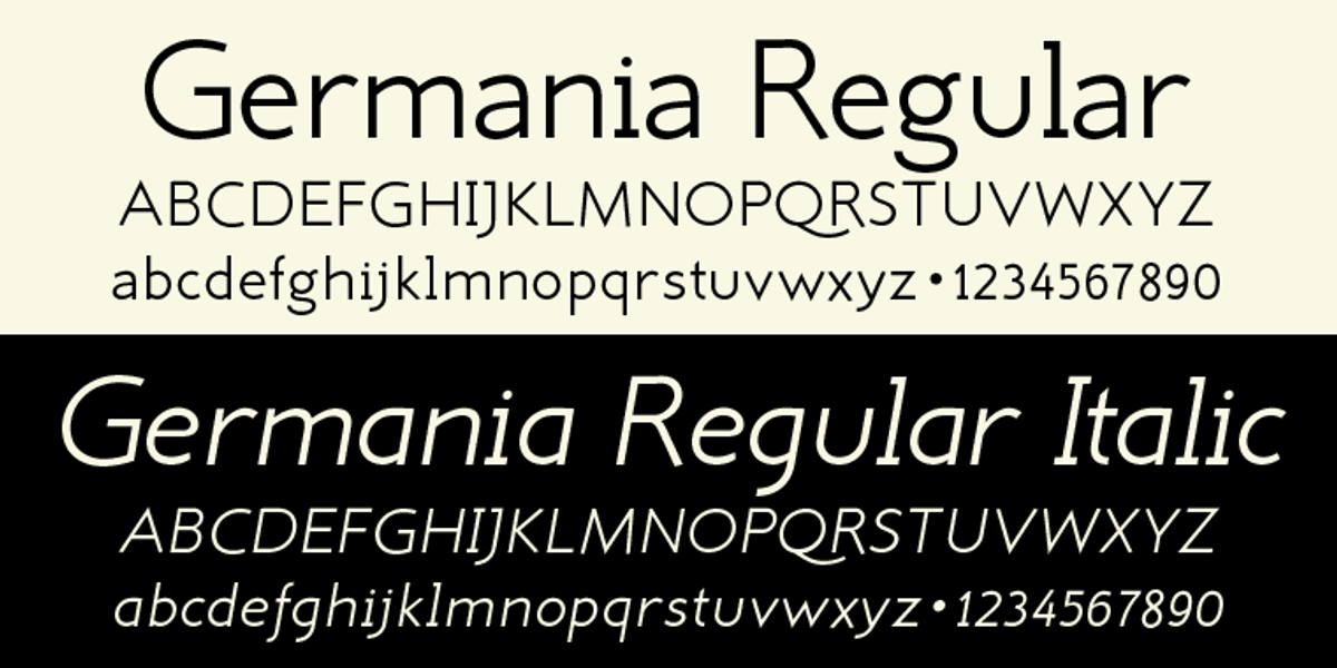 Germania, a Sans Serif Font by Wiescher-Design (Photo 4 of 7)