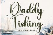 Daddy Fishing, a Handwritten Font by FreshTypeINK (Thumbnail 1 of 5)