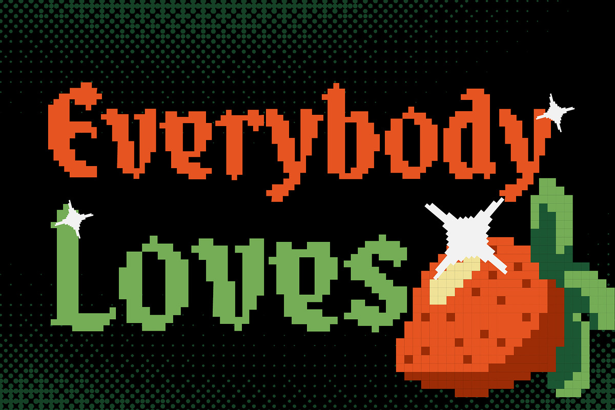 Blackbit Pixelated Blackletter Font, a Blackletter Font by Angin Studio (Photo 7 of 15)