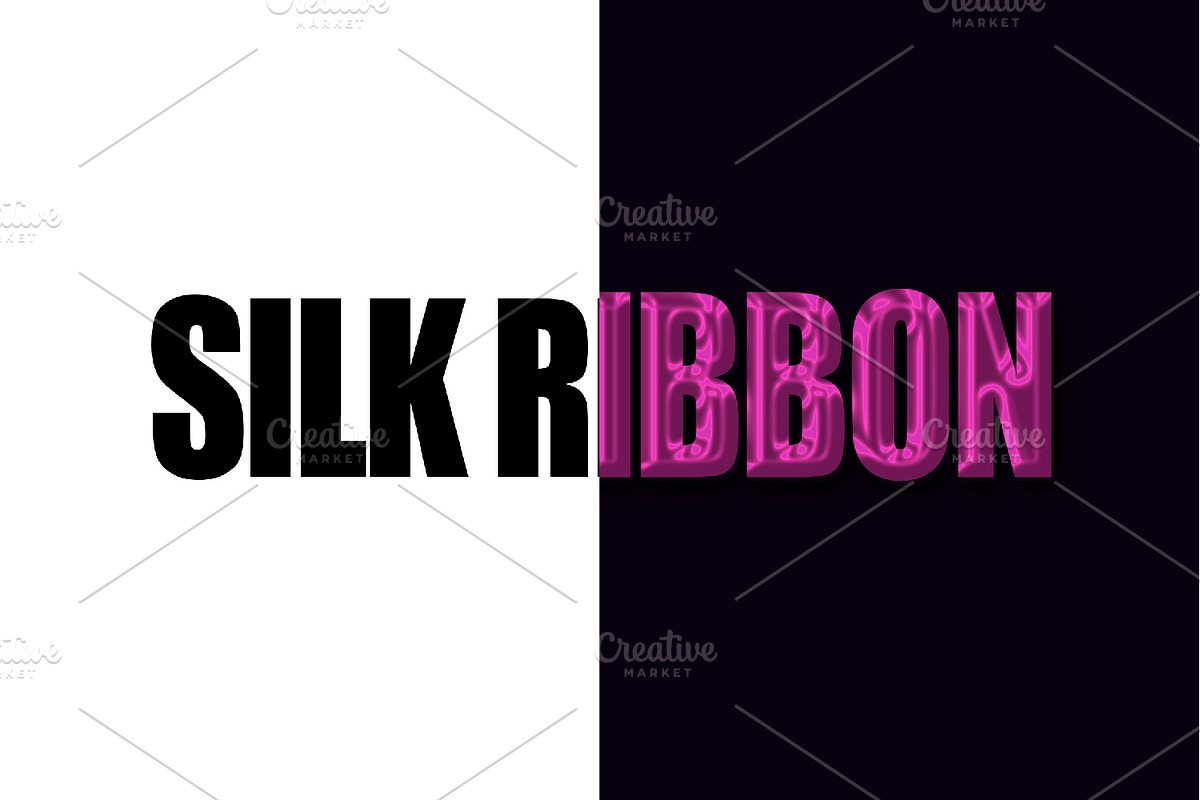 Silk Ribbon Text Effect, a Layer Style Add-On by alexdndz (Photo 2 of 2)